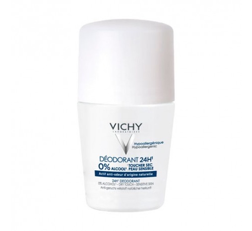 Desodorante 24 h sin sales de aluminio - vichy (roll on 50 ml)