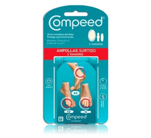 Compeed ampollas - hidrocoloide (pack mixto 5 u)