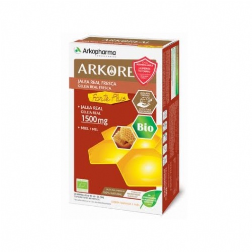 Arkoreal jalea real forte plus 1500 monodosis (1500 mg 20 ampollas)