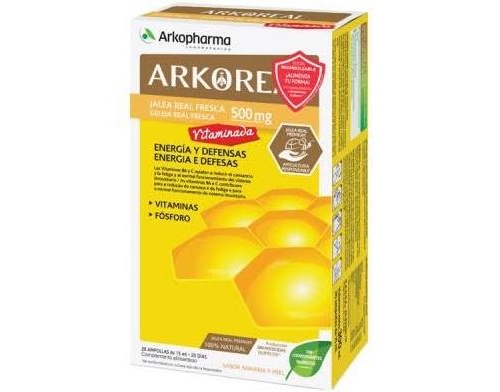 Arkoreal jalea real vitaminada 500 (20 ampollas)