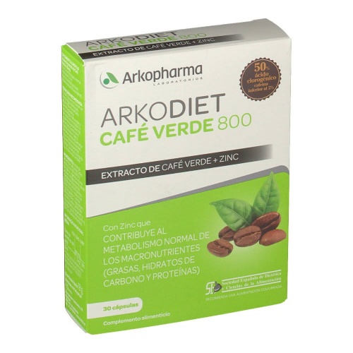 Arkodiet cafe verde med 800 (30 capsulas)