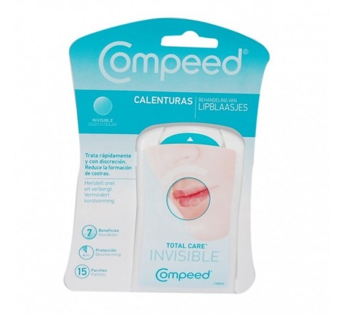 Compeed calenturas - total care parche hidrocoloide (15 parches)