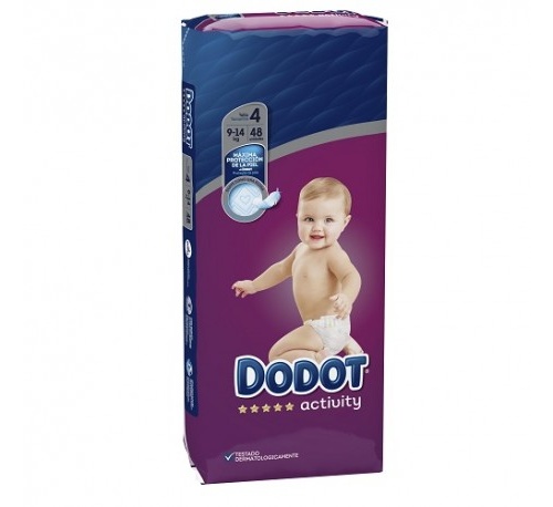 Pañal infantil - dodot protection plus activity (t- 4  9-14 kg 48 u)