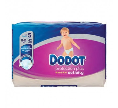 Pañal infantil - dodot protection plus activity (t- 5 11-16 kg 42 u)