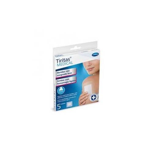 Tiritas medical heridas con sangrado leve - aposito adhesivo (10 x 9 cm 5 unidades)