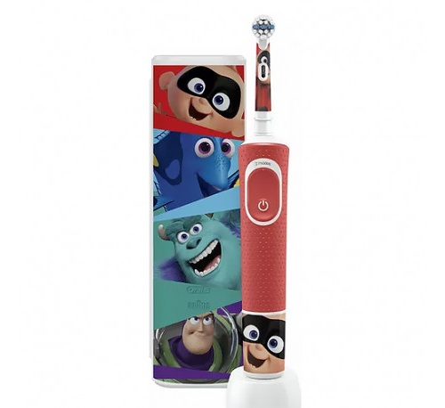 Cepillo dental electrico recargable infantil - oral-b kids (pixar con estuche de viaje)