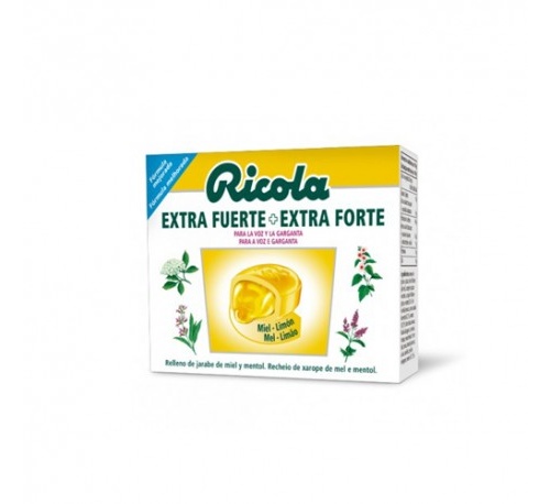 Ricola caramelos extra fuertes (miel limon 65 g)