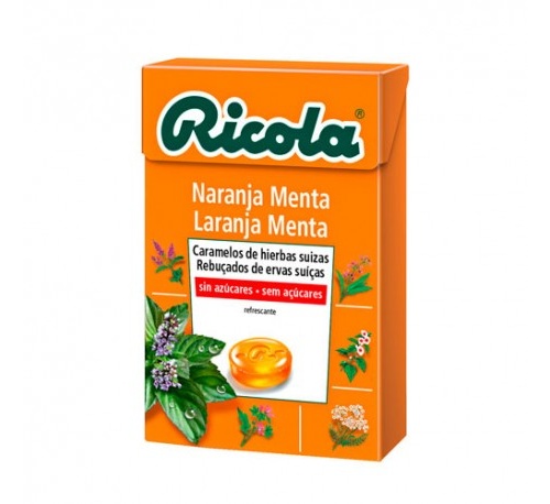 Ricola caramelos sin azucar (naranja 50 g)