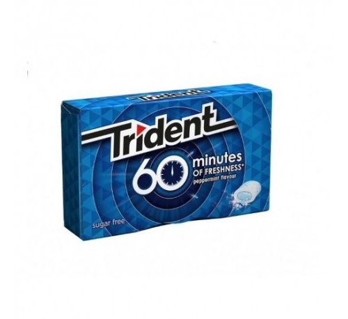 Chicle trident 60 min ment 16u