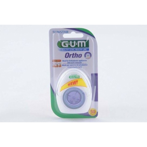 Gum ortho floss sin cera ortodoncias - seda dental