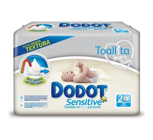 Dodot sensitive toallitas humedas para bebes (108 u)