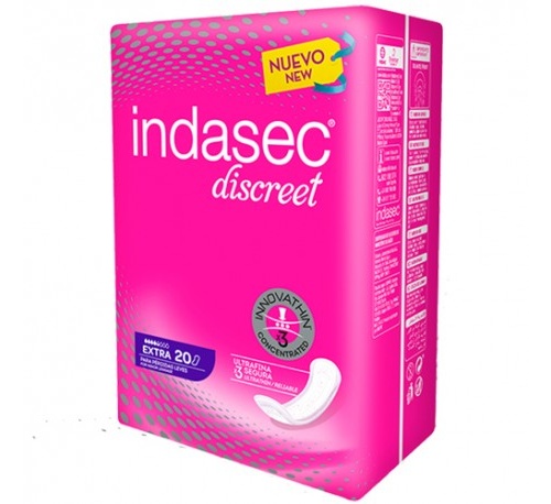 Indasec discreet extra compresa perdidas leves (20 absorb)