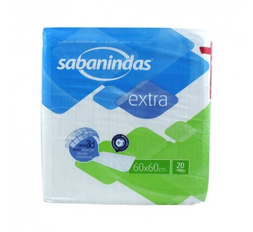 Protector de cama - sabanindas (60 x 60 20 u)