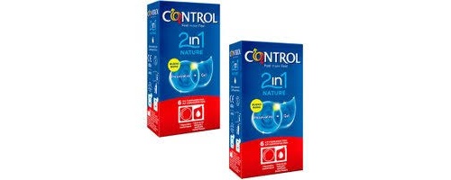 Control 2in1 nature - preservativos (6 + 6 u pack ahorro)