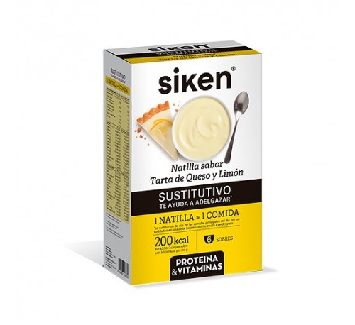 Siken sustitutivo natillas (tarta de queso y limon 6 sobres de 50 g)