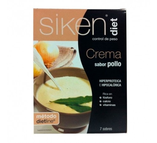 Siken diet crema de pollo (7 sobres 22 g)