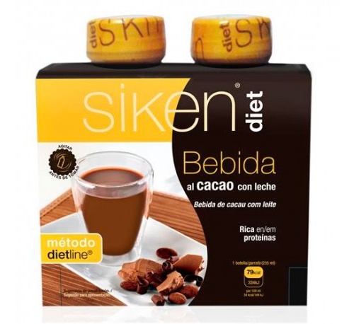 Siken diet bebida de cacao con leche (235 ml 2 u)