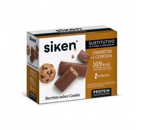 Siken protein sustitutivo barrita (44 g cookie 8 u)