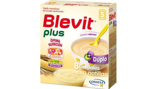 Blevit plus duplo 8 cereales con natillas (600 g)