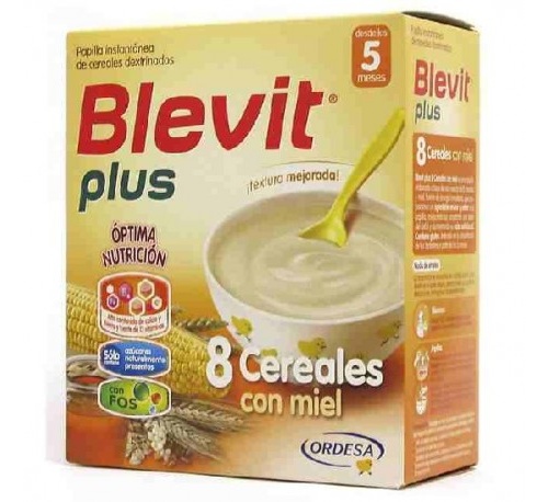 Blevit plus 8 cereales con miel (600 g)