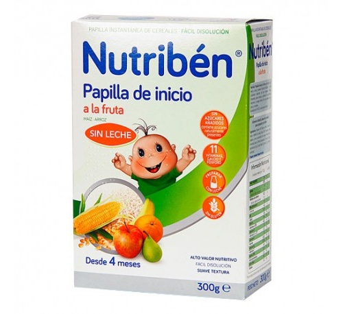 Nutriben inicio a la fruta - papilla sin gluten (300 g)