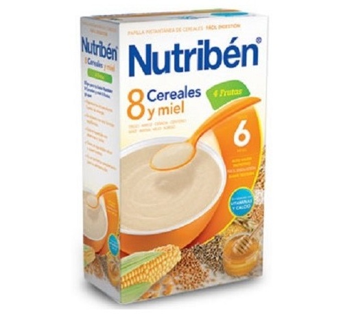 Nutriben 8 cereales y miel 4 frutas (600 g)