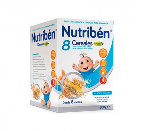 Papilla nutriben 8 cereales digest (600 g)