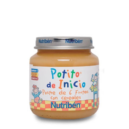 Nutriben postre de 6 frutas con cereales (potito inicio 130 g)