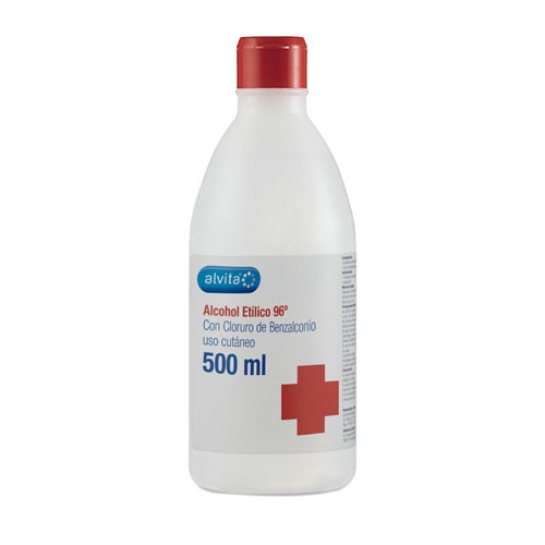 Alcohol 96º - alvita (1 frasco 500 ml)