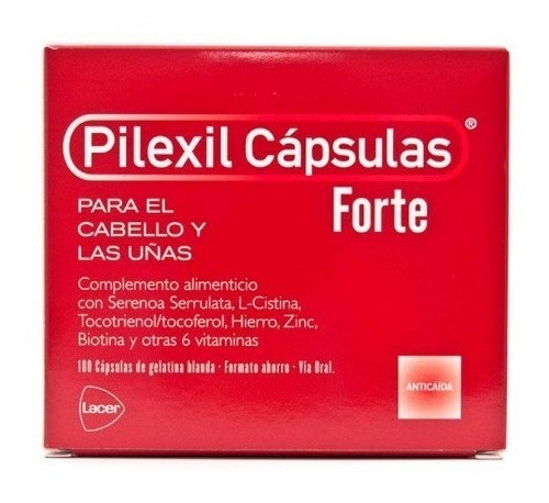 Pilexil capsulas forte cabello y uñas (100 capsulas)