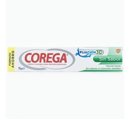 Corega crema extra fuerte sin sabor - adhesivo protesis dental (70 g)