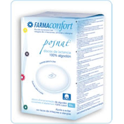 Discos absorbentes lactancia - farmaconfort 100% algodon (30 discos)