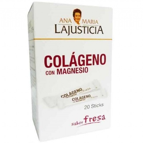 Colageno con magnesio - ana maria lajusticia (fresa 20 sticks)