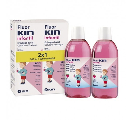 Fluorkin infantil enj 500 ml 2x1