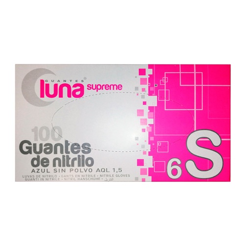 Guantes luna nitrilo s/p peq