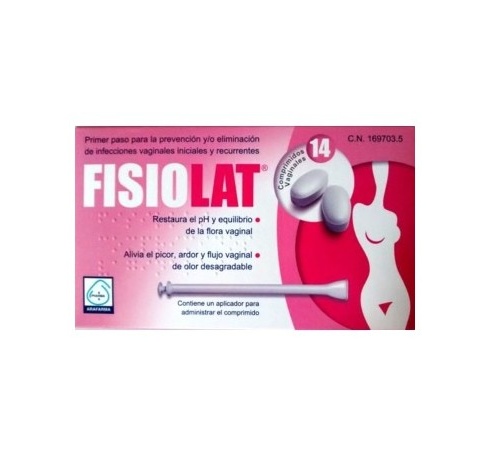 Fisiolat comp vaginal (14 comprimidos)