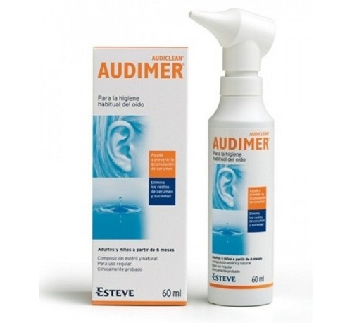 Audimer audiclean solucion - limpieza oidos (60 ml)