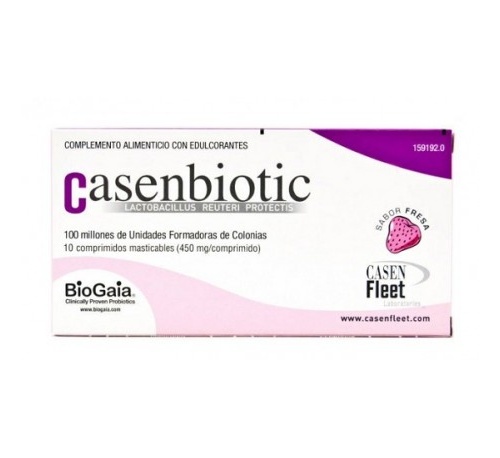 Casenbiotic (sabor fresa 10 comprimidos)