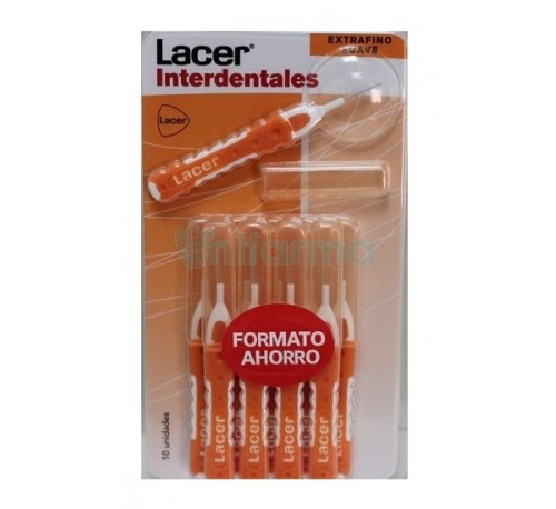 Cepillo interdental - lacer (extrafino suave recto 10 u)