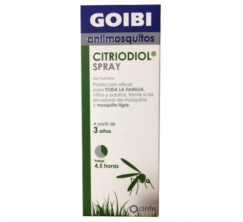 Goibi antimosquitos citriodol spray uso humano - repelente (100 ml)