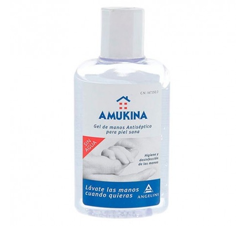 Gel hidroalcoholico - amukina (1 frasco 80 ml)