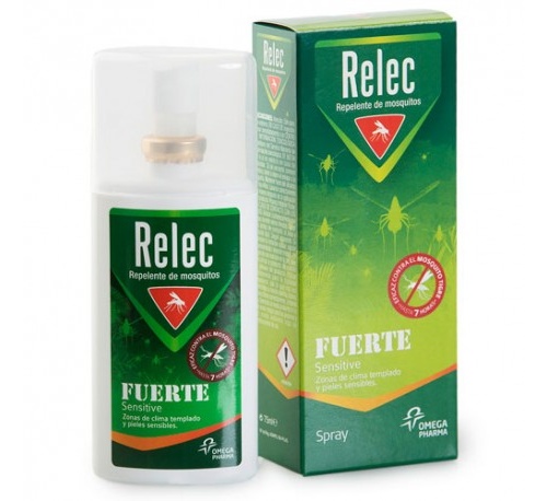 Relec fuerte sensitive spray repelente mosquitos (75 ml)