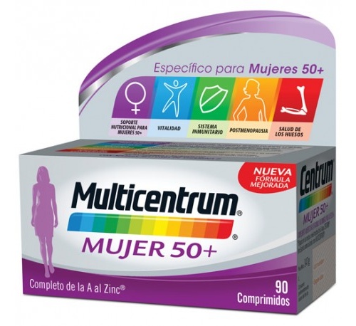 Multicentrum mujer 50+ (90 comprimidos)