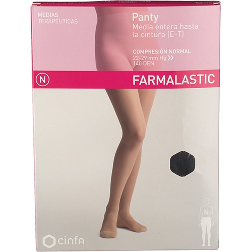 Panty comp normal 140 den - farmalastic (negro t- med)