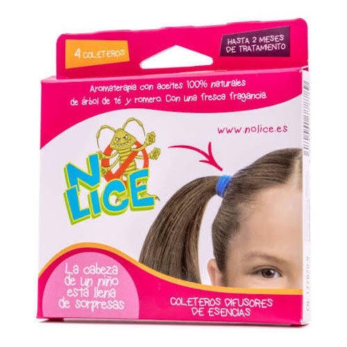 No-lice gomas para el cabello aromaterapia (4 gomas rb)