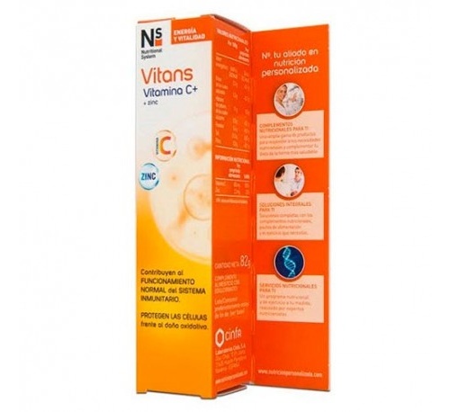 Vitans vitamina c+ (20 comprimidos efervescentes)