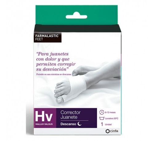 Corrector juanete descanso - farmalastic feet (talla m)