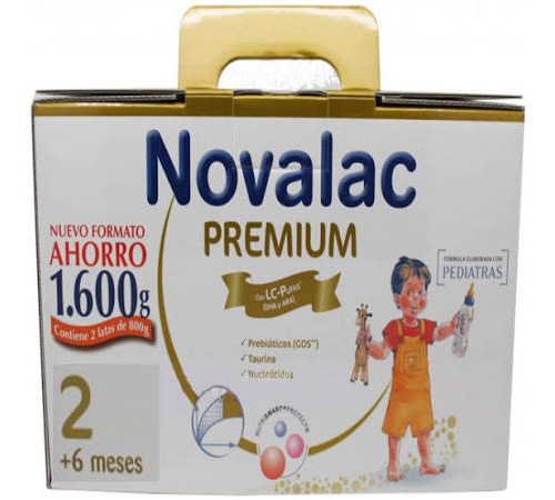 Novalac premium 2 leche de continuacion (pack ahorro 2 x 800 g)