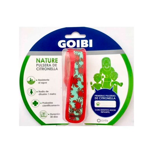 Goibi pulsera de citronella nature (1 pulsera cangrejos)