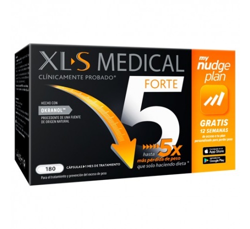 Xls medical forte 5 nudge (180 capsulas)